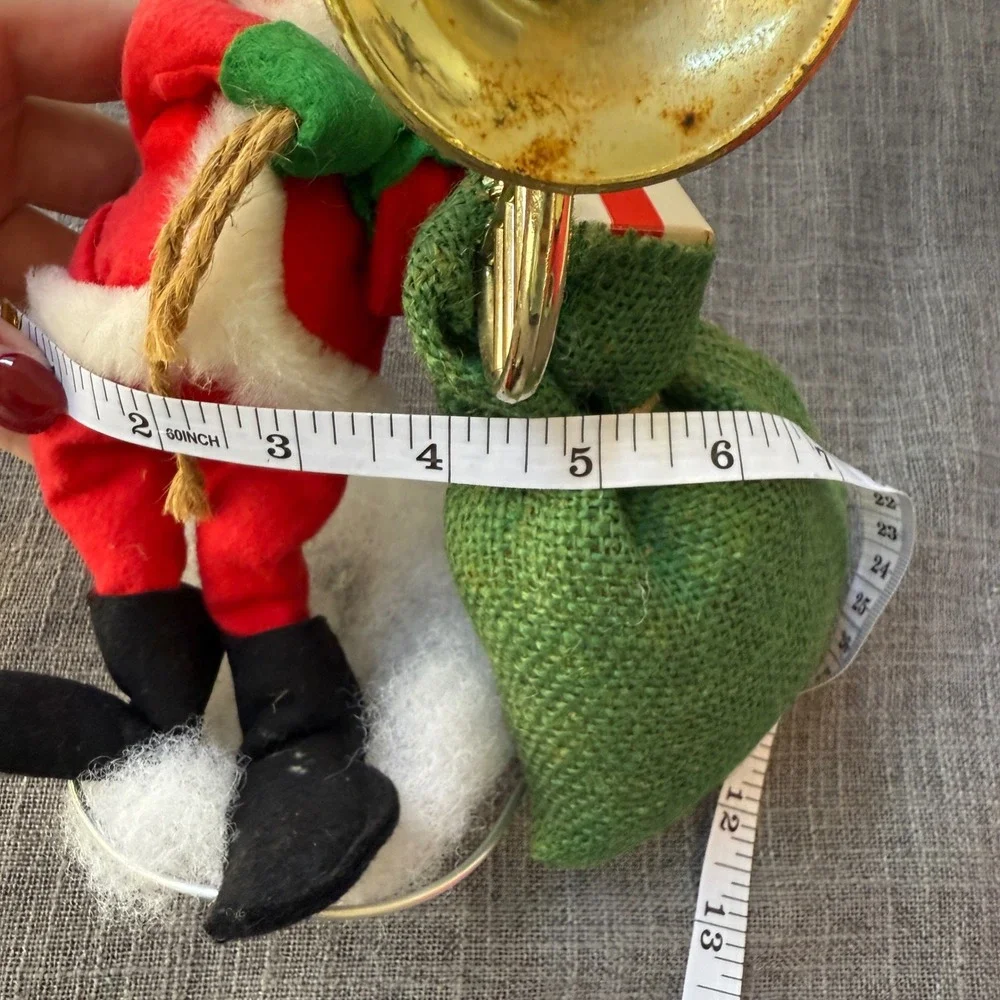 VTG Annalee Santa Claus Figurine French‎ Horn Gift Sack 10
